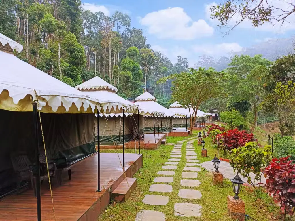 Custom resort tent for eco tourism and forest retreat