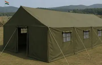 Army camp tent