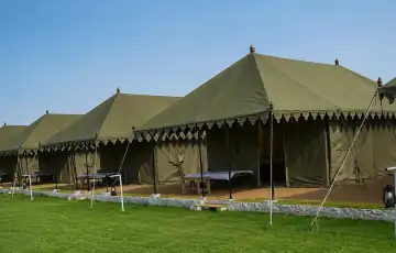 Swiss cottage tent